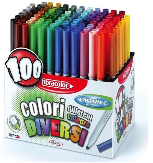 Scatola 100 Colori Fibracolor