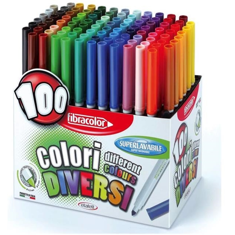Scatola 100 Colori Fibracolor