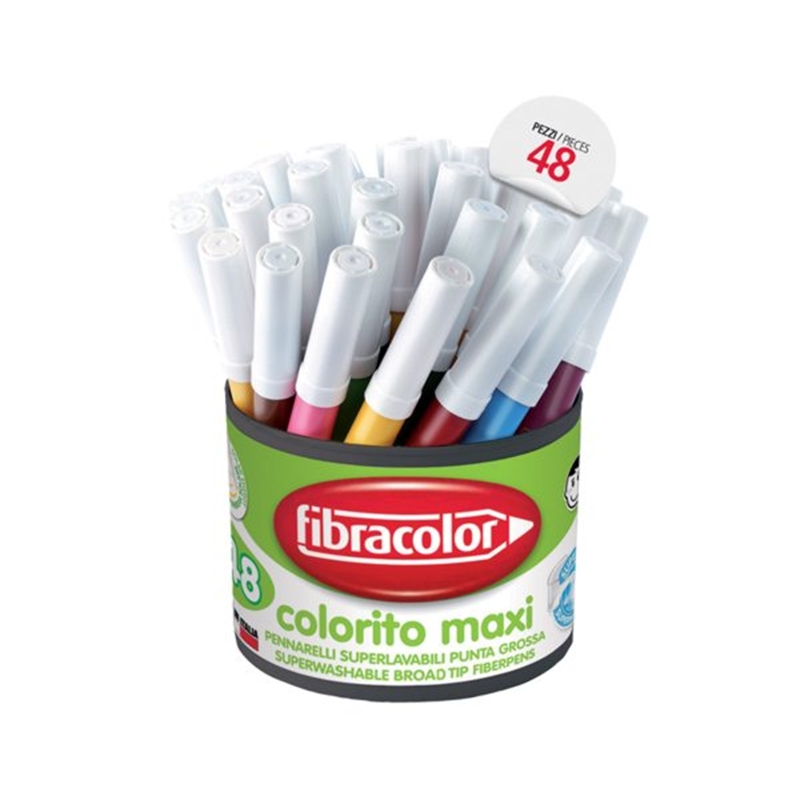 Colori pennarelli maxi barattoo da 48 pezzi