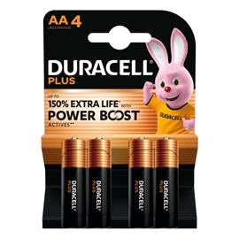 Batteria DURACELL stilo AA (LR6/MN1500) 1,5 volt. blister 4 pz.