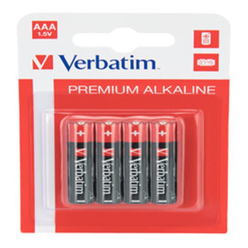 Batteria alcalina ministilo AAA 1,5 volt. blister 4 pz.