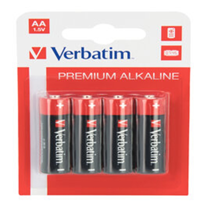 Batteria alcalina stilo AA 1,5 volt. blister 4 pz.
