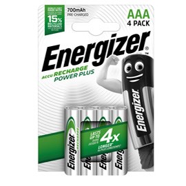 Batteria ricaricabili ministilo AAA 1,2 volt blister 4 pz. 700 mAh