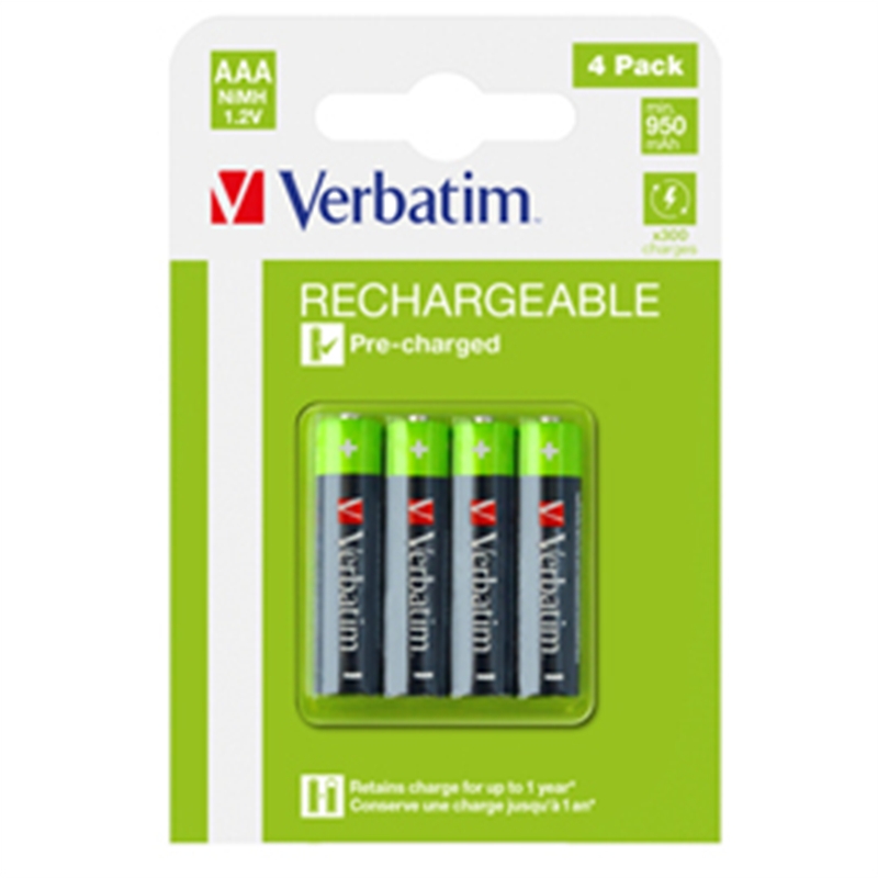 Batteria ricaricabili ministilo AAA 1,2 volt blister 4 pz. 700 mAh