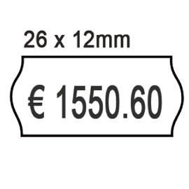 Etichette onda 26x12 removibile