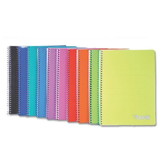 Ricambi per raccoglitori spiralati 80 fogli A4 copertina plastificata