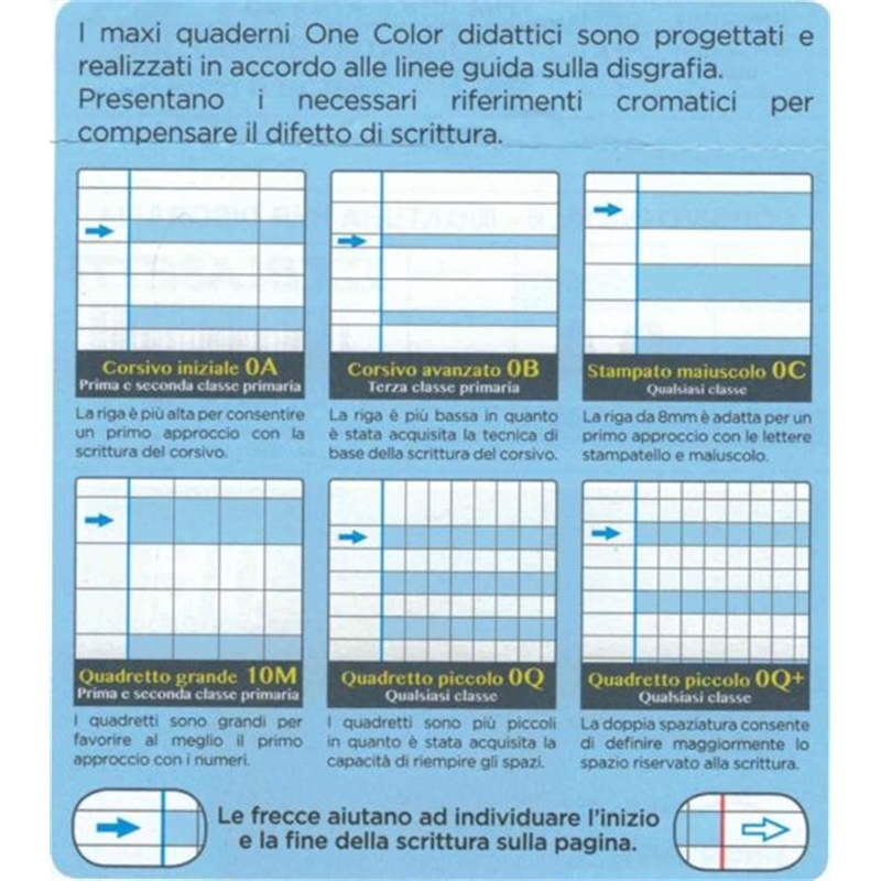 Maxiquaderno didattico carta da 100 gr/m