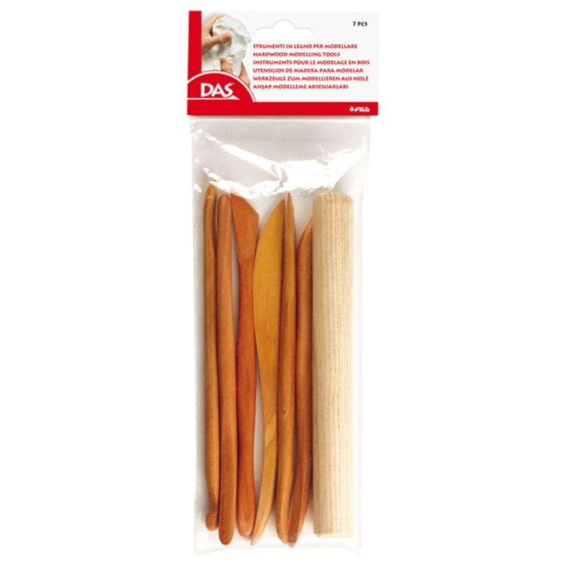 Spatole per modellare in legno set 7 pezzi
