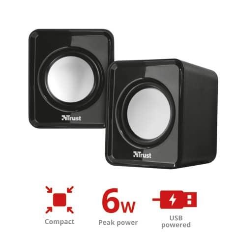 Altoparlanti USB 6W set 2 pz.