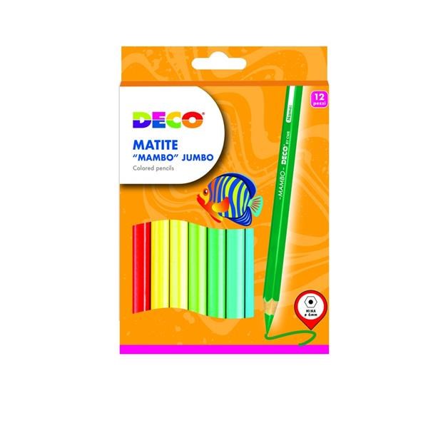 Pastelli in legno graph color maxi scatola 12 colori