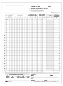 Registro dei corrispettivi 24 pagine 2 copie