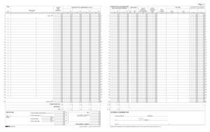 Registro dei corrispettivi 15 pagine numerate