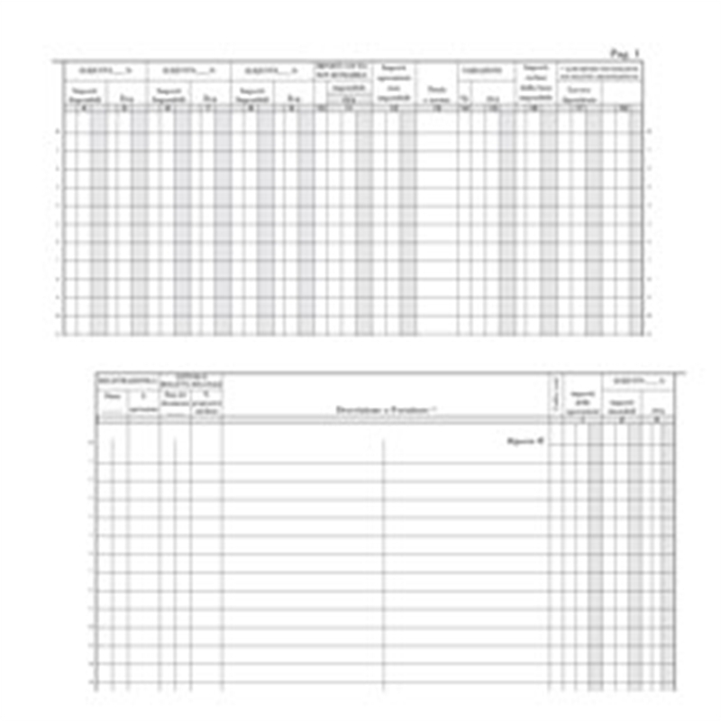 Registro IVA degli acquisti 23 pagine numerate