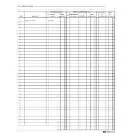Registro cespiti ammortizzabili 97 pagine 31x24,5 cm.