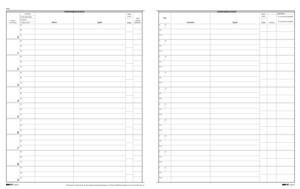 Registro protocollo corrispondenza arrivo-partenza 100 pagine