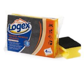 Blister 4 spugnabella logex con impugnatura