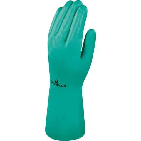 Guanti da lavoro nitrile 33 cm verde - conf. 1 paio
