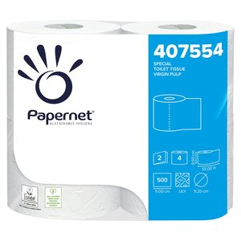 Carta igienica 4 rotoli da 500 strappi