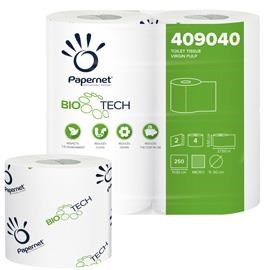 Carta igienica 4 rotoli 250 strappi biotech