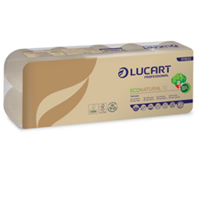 Carta igienica 10 rotoli 160 strappi natural