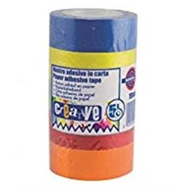 Nastro adesivo in carta colorato Washi 5 colori