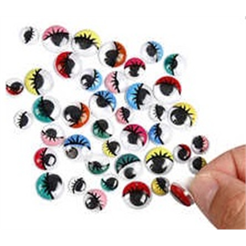 Occhi mobili adesivi   assortiti  600 pz.