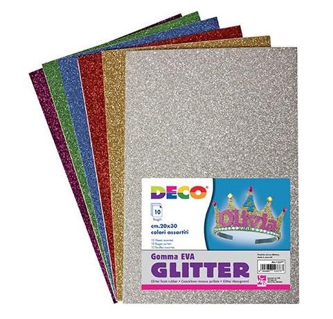 Gomma crepp 20x30 glitterata