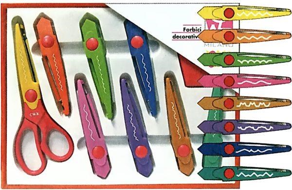 Forbice Zig-zag cm.17 8 tagli assortiti