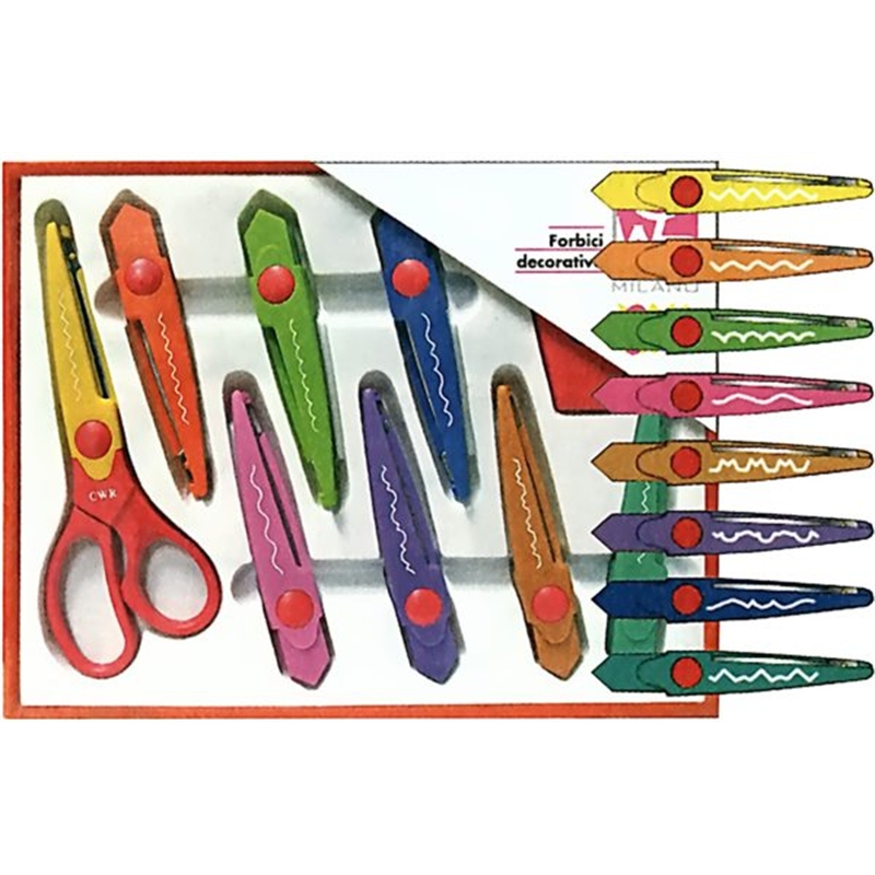 Forbice Zig-zag cm.17 8 tagli assortiti