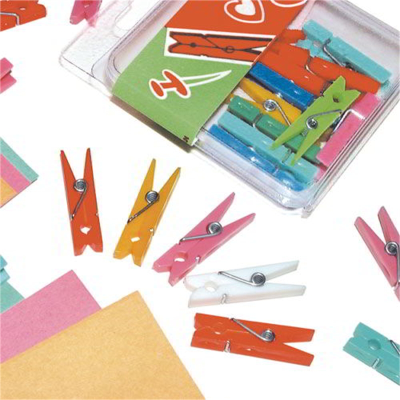 Mollettine in plastica colorata
